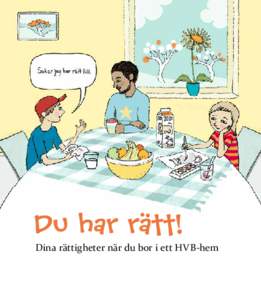 Alla rätt!  Dina rättigheter när du bor i ett HVB-hem Du har rätt att fråga om allt som rör dig.