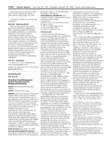 United States Environmental Protection Agency / Hazardous waste / Pollution in the United States / Resource Conservation and Recovery Act / Superfund / Hazardous waste in the United States / Title 40 of the Code of Federal Regulations / Chemical waste / Municipal solid waste / Environment / Pollution / Waste