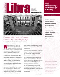 Library Reports & Announcements Libra  D’Angelo Renovation Creates