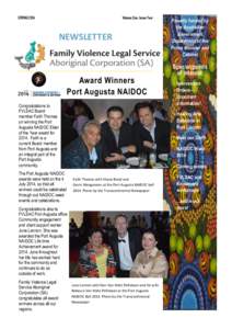 Ethics / Ceduna /  South Australia / Eyre Peninsula / Behavior / NAIDOC Week / Domestic violence / NAIDOC / Abuse / Augusta / Human behavior / Violence against women / Family therapy