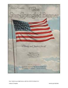 Star spangled banner / John Stafford Smith [notated music]