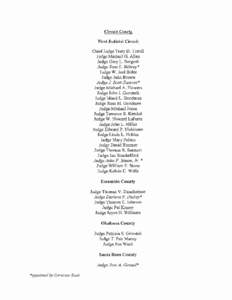 Circuit Courts First Judicial Circuit Chief Judge Terry D. Terrell Judge Michael G. Allen Judge Gary L. Bergosh Judge Ross L. Bilbrey*