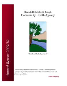 Branch-Hillsdale-St. Joseph  Annual Report[removed]Community Health Agency