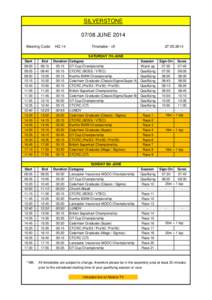 SILVERSTONE[removed]JUNE 2014 Meeting Code: [removed]