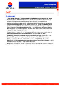 Prevention / Actuarial science / ALARP / Safety Management Systems / Risk management / Occupational safety and health / National Offshore Petroleum Safety and Environmental Management Authority / Ionising Radiations Regulations / Radiation protection / Risk / Security / Safety