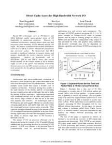 Direct Cache Access for High Bandwidth Network I/O