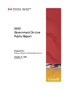 2002 Government On-Line Public Report Prepared For: