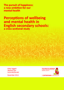 Mental health / Mental disorder / Special education / Pupil Referral Unit / Community mental health service / Psychiatry / Medicine / Health