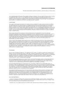 Microsoft Word - Declaración de Cochabamba.doc