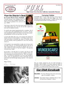 November/December[removed]Vol. 24 No. 6 High Octane News from the California Automobile Museum