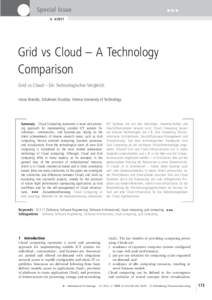   Special Issue itGrid vs Cloud – A Technology