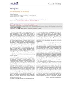 Ranking / Bibliometrics / Quantitative linguistics / Power law / Noise / George Kingsley Zipf / Control theory / Scale invariance / Physics / Linguistics / Science