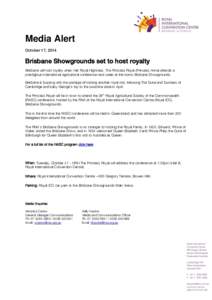 Showground / Brisbane / RNA / Royalty / Anne /  Princess Royal / British people / Chivalry