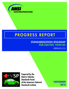 PROGRESS REPORT STANDARDIZATION ROADMAP FOR ELECTRIC VEHICLES VERSION 2.0  VSP