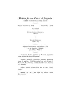 United States Court of Appeals FOR THE DISTRICT OF COLUMBIA CIRCUIT Argued November 25, 2014  Decided May 1, 2015