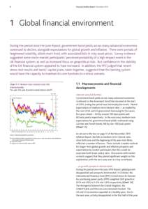 Financial Stability Report December[removed]Global financial environment During the period since the June Report, government bond yields across many advanced economies