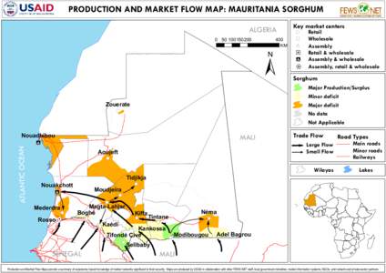 PRODUCTION AND MARKET FLOW MAP: MAURITANIA SORGHUM ALGERIA[removed]  ±