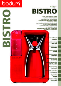 BISTRO[removed]BISTRO POUR OVER COFFEE MACHINE