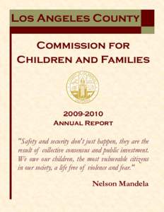 Los Angeles County Commission for Children and Families[removed]Annual Report