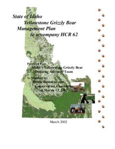 Recommendations for Grizzly Bear Management in Eastern Idaho