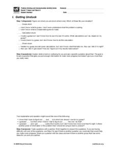 Problem Solving and Communication Activity Series Round 7: Guess and Check II Student Handout Name(s): ___________________________________________ Date: __________________________________________