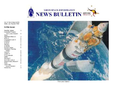Vol. 41 No.6, March 2016 Editor: Jos Heyman FBIS In this issue: Satellite Update Cancelled Projects: