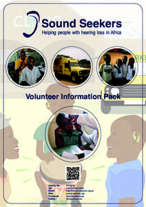 Sound Seekers Helping people with hearing loss in Africa Volunteer Information Pack  Charity No.