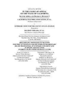 2d Civil No. B253282  IN THE COURT OF APPEAL OF THE STATE OF CALIFORNIA SECOND APPELLATE DISTRICT, DIVISION 2 CALIFORNIA TEACHERS ASSOCIATION, ET AL.