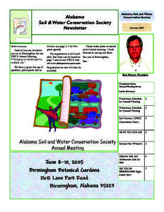 Alabama Soil & Water Conservation Society Newsletter Hello Everyone,