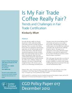 Fair Trade-Certified Products: Market or Movement