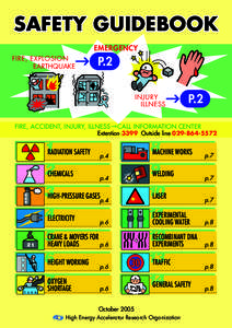 SAFETY GUIDEBOOK EMERGENCY FIRE, EXPLOSION EARTHQUAKE  P.2