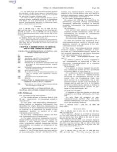 § 1001  TITLE 47—TELECOMMUNICATIONS ‘‘(3) any funds that are collected from fees imposed on consumer bills for the purposes of funding 911 services or enhanced 911 should go only for the purposes