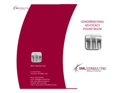 CONGRESSIONAL ADVOCACY POCKETBOOK SMLC iAdvocacy App P.O. Box 873415 