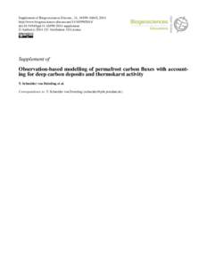 Supplement of Biogeosciences Discuss., 11, 16599–16643, 2014 http://www.biogeosciences-discuss.net[removed]doi:[removed]bgd[removed]supplement © Author(s[removed]CC Attribution 3.0 License.  Supplement of