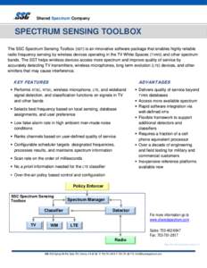 Microsoft Word - Spectrum Sensing Toolbox-a data sheet