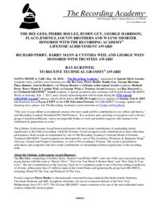 Jerry Leiber and Mike Stoller / Time / Future / Science and technology in the United States / Grammy Award for Album of the Year / Grammy Award / Ray Kurzweil