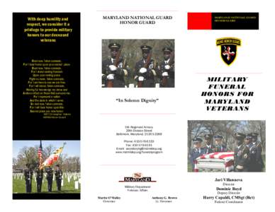 Funerals / Military funeral / Taps / Presidential Memorial Certificate / DD Form 214 / Honor guard / United States national cemeteries / Memorial Honor Detail / United States Air Force Base Honor Guard / Military sociology / Culture / Military