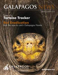 GALAPAGOS NEWS SPRING/SUMMER 2013 Tales of a  Tortoise Tracker