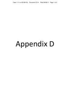 Appendix D : U.S. and Plaintiff States v. Comcast Corp., et al.