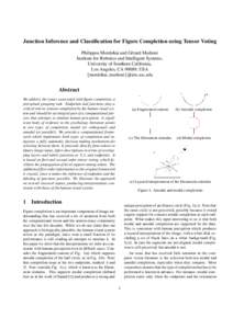 Junction Inference and Classification for Figure Completion using Tensor Voting Philippos Mordohai and G´erard Medioni Institute for Robotics and Intelligent Systems, University of Southern California, Los Angeles, CA 9