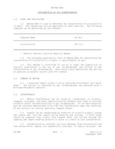 Laboratory techniques / Chromatography / Gas chromatography / Solvent / Methyl tert-butyl ether / Calibration curve / Chemistry / Soil contamination / Analytical chemistry