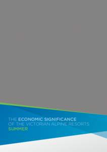 THE ECONOMIC SIGNIFICANCE OF THE VICTORIAN ALPINE RESORTS SUMMER Published by the Alpine Resorts Co-ordinating Council, June[removed]An electronic copy of this document is available