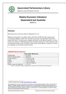 Australian Bureau of Statistics / Gross domestic product / Queensland / Brisbane / Consumer price index / Measures of national income and output / Oceania / Government / National accounts / Demographics of Australia / Statistics