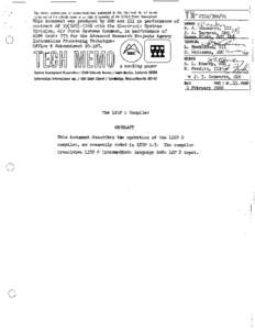 The views, conclusions, or recommendations expressed in this document do not necessarily reflect the official views or policies of agencies of the United States Government.  This document was produced by SDC and III in p