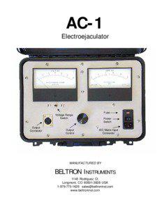 AC-1 Electroejaculator