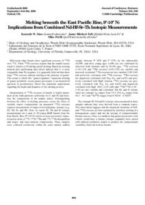 Goldschmidt 2000 September 3rd–8th, 2000 Oxford, UK. Journal of Conference Abstracts Volume 5(2), 930