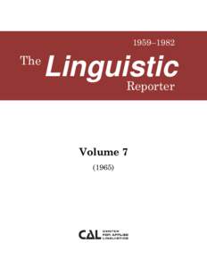 Applied linguistics / Romanian language / Vietnamese language / Index of cognitive science articles / Index of linguistics articles / Linguistics / Languages of Europe / Linguistic typology