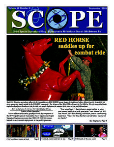 Volume 40 Number 9  September 2009 RED HORSE saddles up for