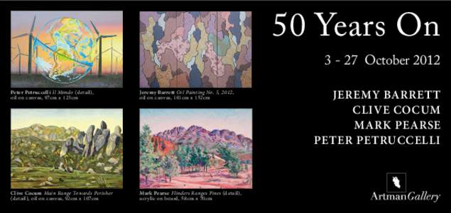 50 Years On[removed]October 2012 Peter Petruccelli Il Mondo (detail), oil on canvas, 97cm x 123cm