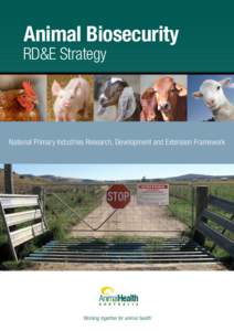 Animal Biosecurity  RD&E Strategy National Primary Industries Research, Development and Extension Framework